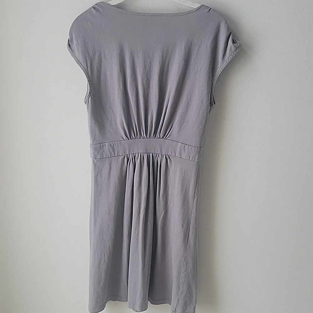 Old‎ Navy Swimsuit Cover Up Dress Women Small Gray Tie Waist Cotton